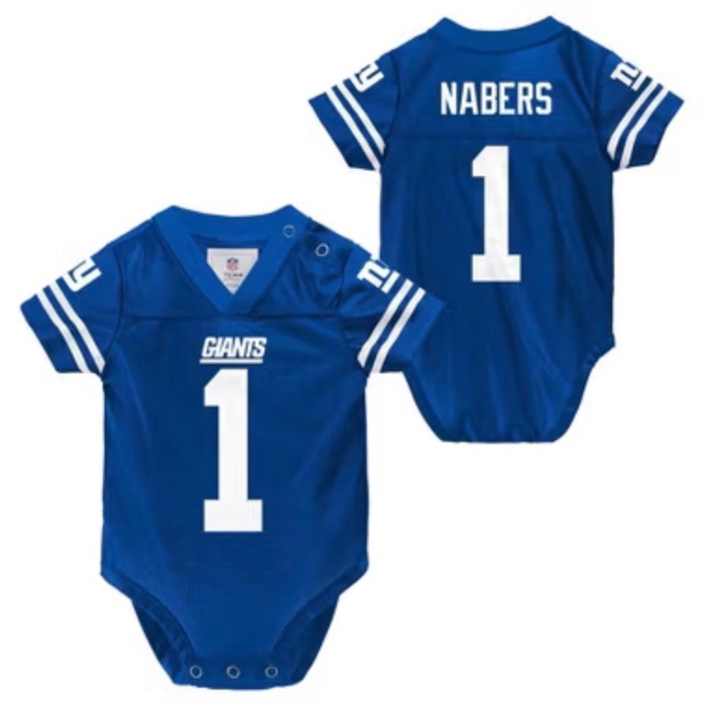 NWT Infant Boys “Malik Nabers”NY Giants Kids One Piece